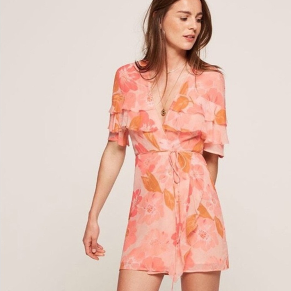 Reformation Juliana Floral Wrap Dress Size Small - Spring Summer Cottage